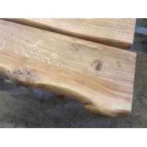 *Treppenstufen Wildeiche* Treppenstufe, Trittstufe, Holzstufe, Baumkante, Massivholz, 90x28x4cm